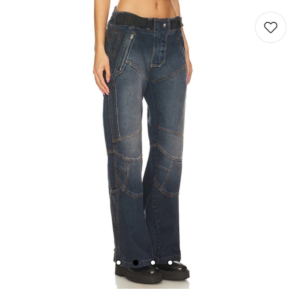 NWOT EB DENIM Moto in Bella Notte color Jean 26 - Picture 2 of 14